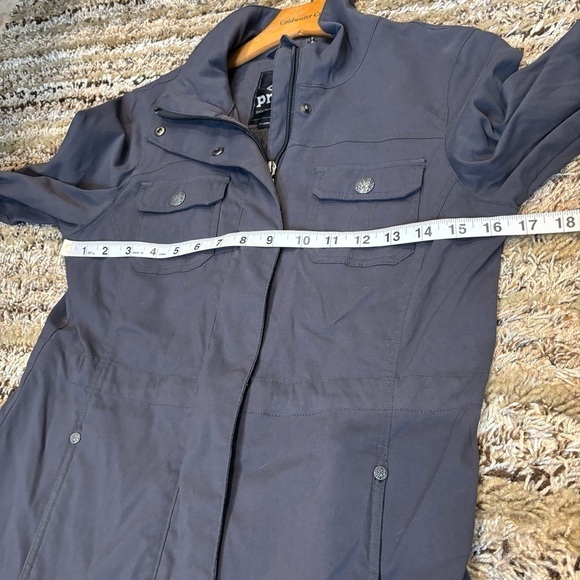 Prana Halle Utility Jacket XS Waist Cinch Gray - Picture 12 of 13